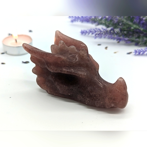 Strawberry quartz dragon - Picture 1 of 4